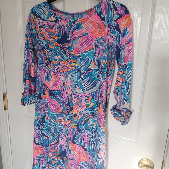 Lilly Pulitzer Dress 100% Pima Cotton Size XS Vacation Beach Cruise Resort Party - Picture 2 of 10